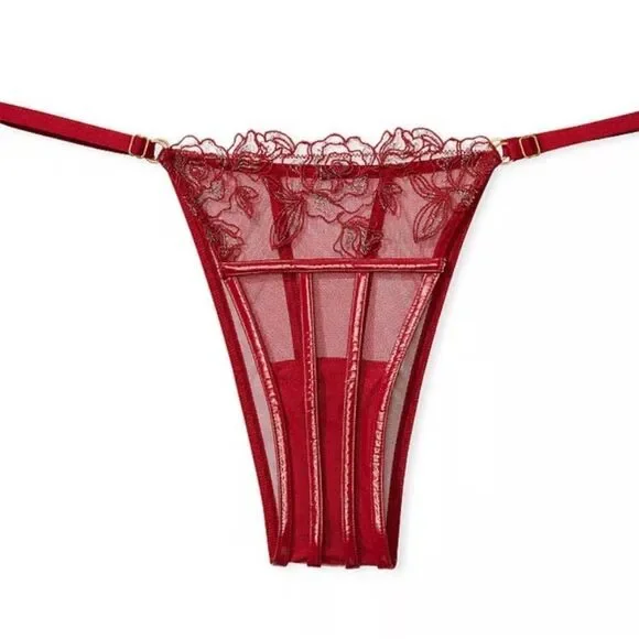 NWT Victoria’s Secret Very Sexy Midnight Affair Embroidery Brazilian Panty- Med - Picture 3 of 7